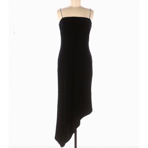 Arianna by Rachel Kaye Asymmetrical Black Dress